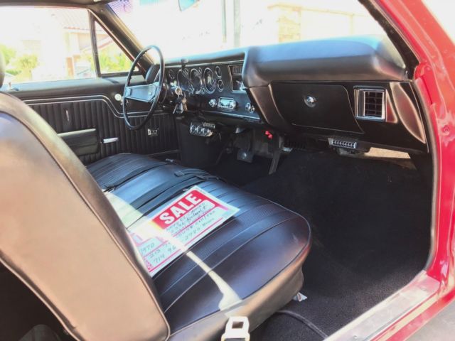 1970 Red Custom Chevrolet El Camino Standard Cab Pickup