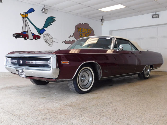 1970 Burgundy Chrysler 300 Series Convertible