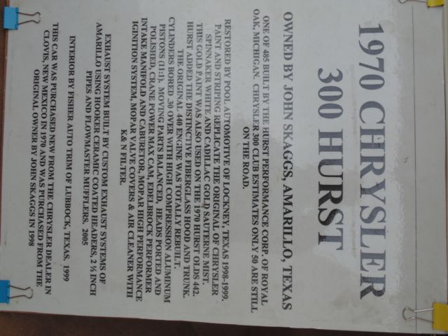 1970 Chrysler 300 Series