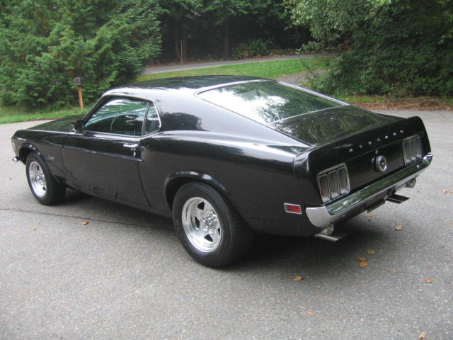 1970 Black Ford Mustang Fastback