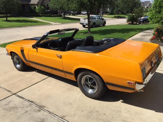 1970 Orange Ford Mustang Convertible