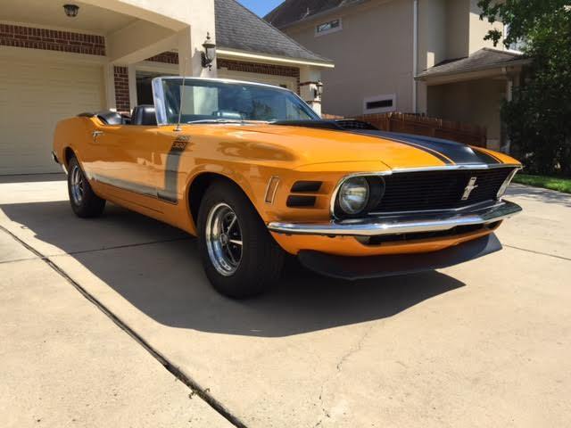 1970 Orange Ford Mustang Convertible