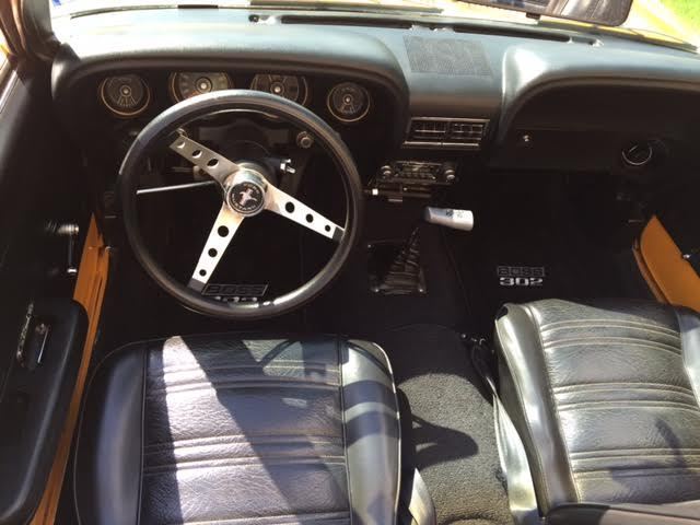 1970 Orange Ford Mustang Convertible