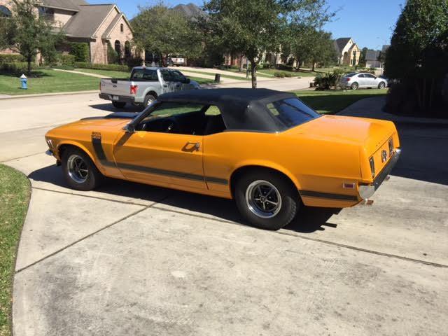 1970 Orange Ford Mustang Convertible