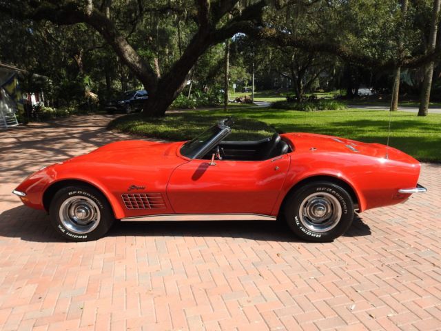 1970 Red Chevrolet Corvette Convertible