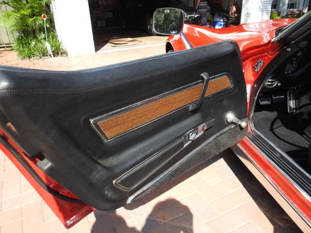 1970 Red Chevrolet Corvette Convertible