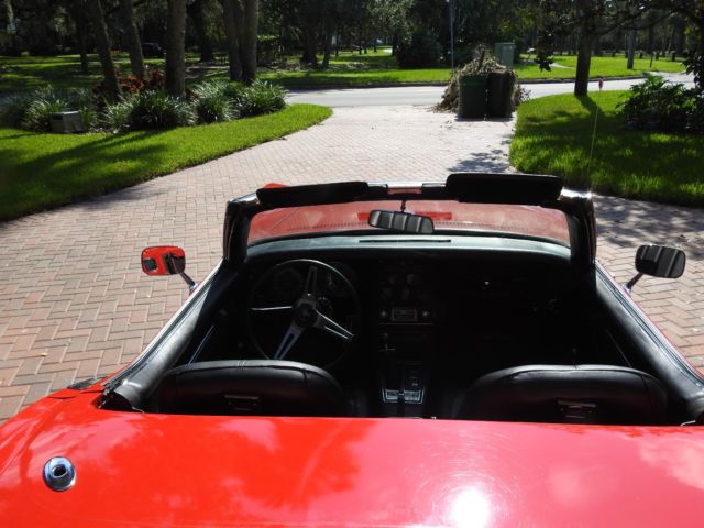 1970 Red Chevrolet Corvette Convertible