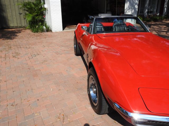 1970 Red Chevrolet Corvette Convertible