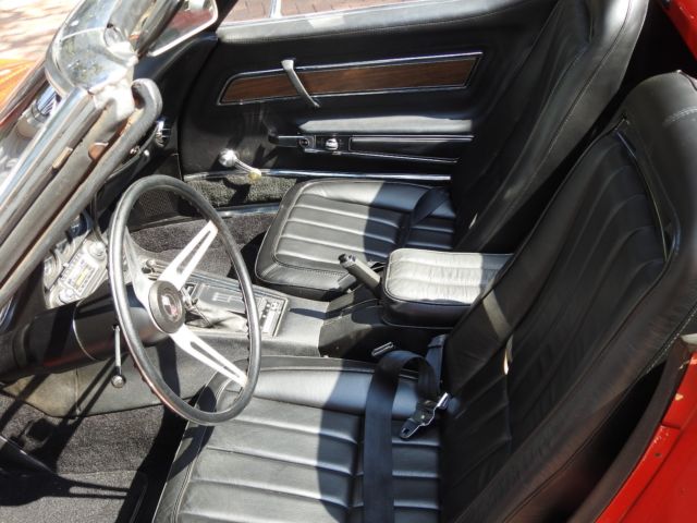 1970 Red Chevrolet Corvette Convertible
