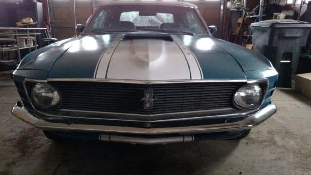 1970 Blue Ford Mustang Convertible
