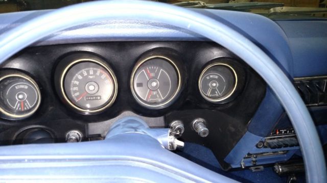1970 Blue Ford Mustang Convertible