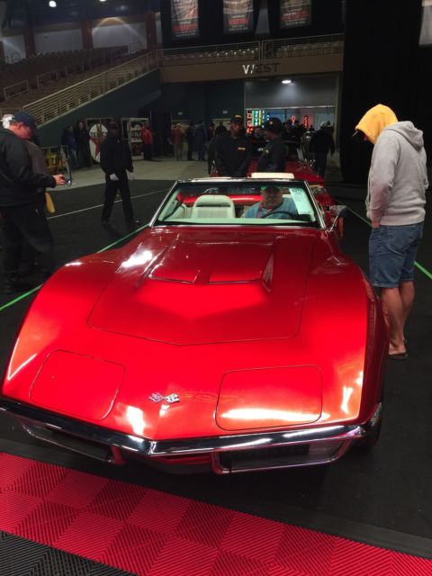 1970 candy red Chevrolet Corvette Convertible