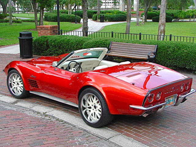 1970 candy red Chevrolet Corvette Convertible