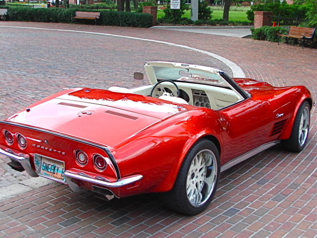 1970 candy red Chevrolet Corvette Convertible