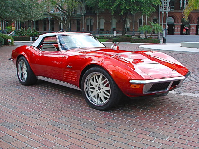 1970 candy red Chevrolet Corvette Convertible