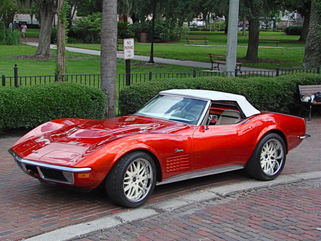 1970 candy red Chevrolet Corvette Convertible