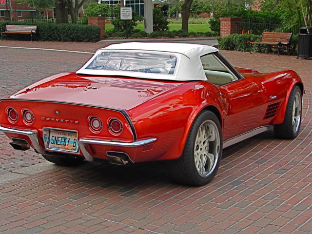 1970 candy red Chevrolet Corvette Convertible