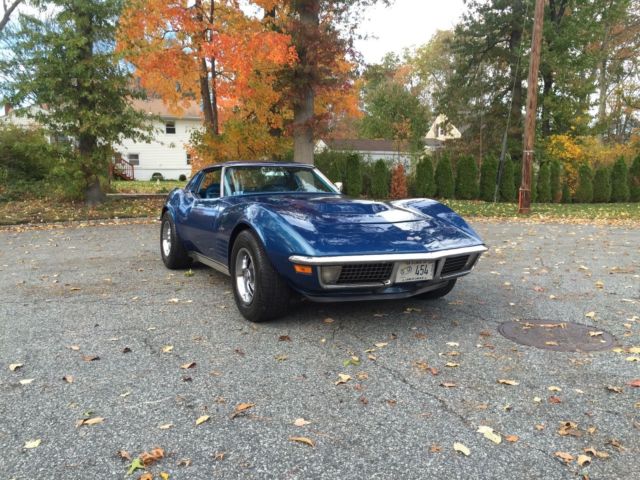 1970 Blue Chevrolet Corvette Coupe