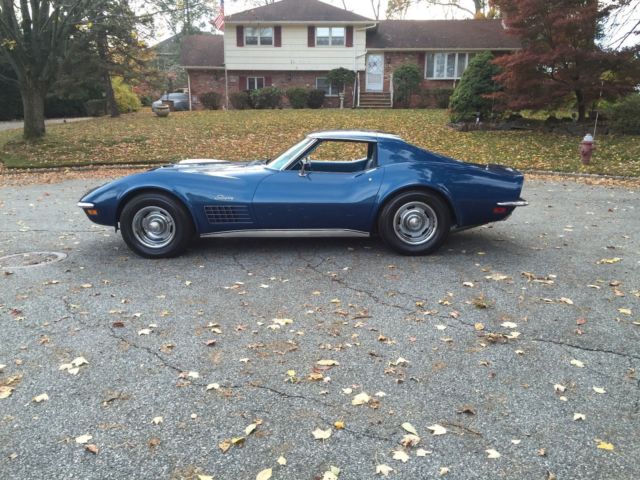 1970 Blue Chevrolet Corvette Coupe