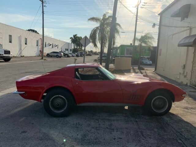 1970 red Chevrolet Corvette