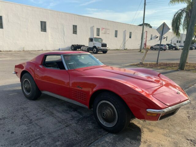 1970 red Chevrolet Corvette