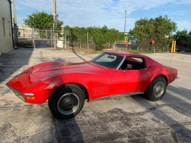 1970 red Chevrolet Corvette