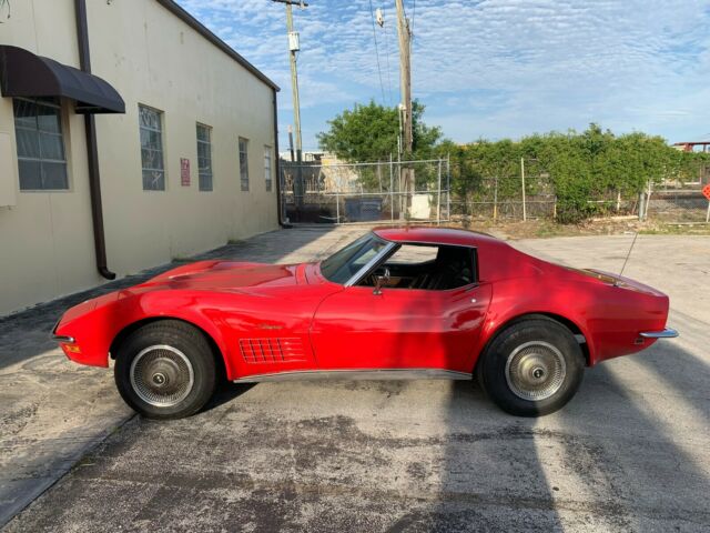 1970 red Chevrolet Corvette