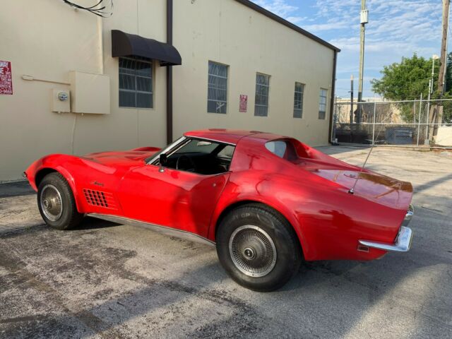 1970 red Chevrolet Corvette