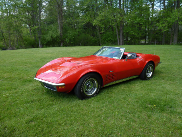 1970 Red Chevrolet Corvette Convertible