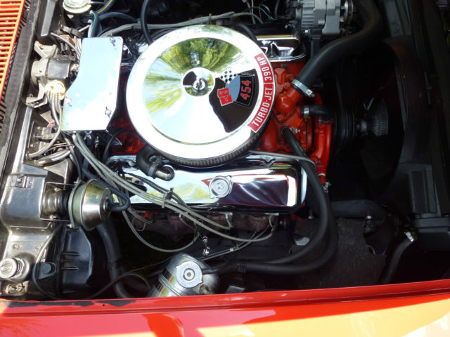1970 Red Chevrolet Corvette Convertible