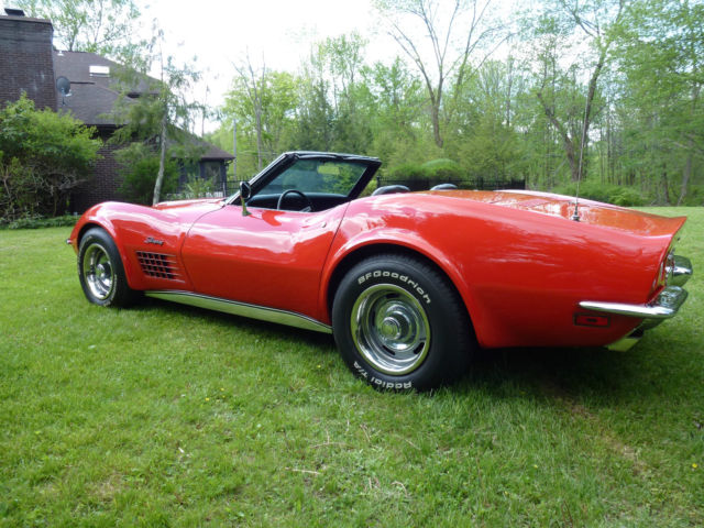 1970 Red Chevrolet Corvette Convertible