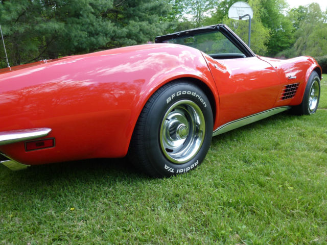 1970 Red Chevrolet Corvette Convertible