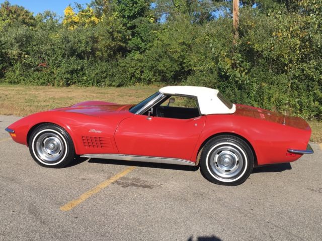 1970 Red Chevrolet Corvette Convertible