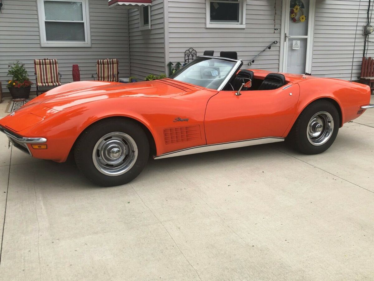 1970 Orange Chevrolet Corvette Convertible