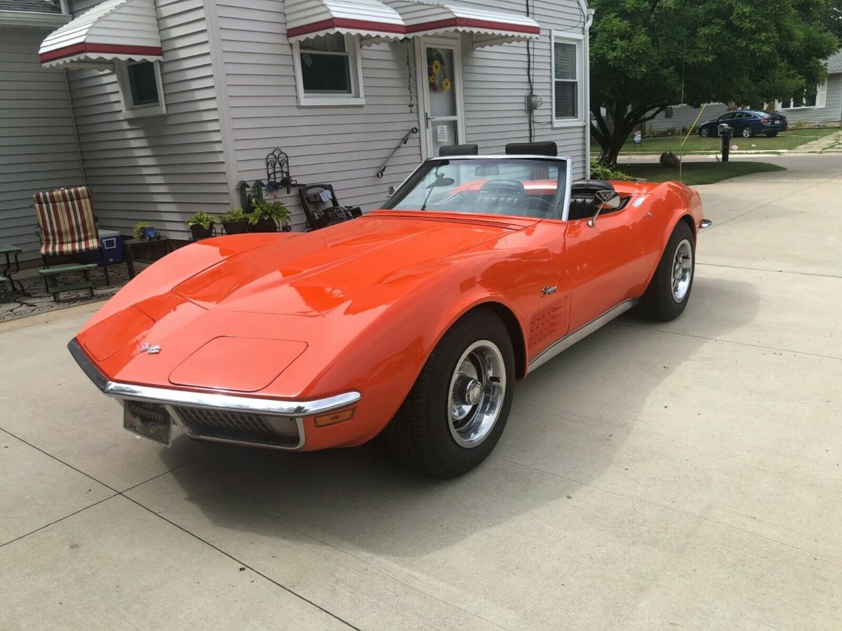 1970 Orange Chevrolet Corvette Convertible