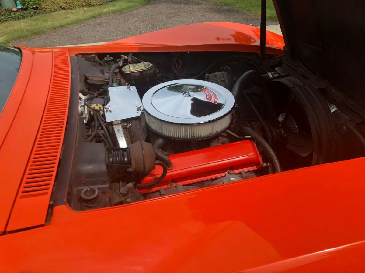 1970 Orange Chevrolet Corvette Convertible