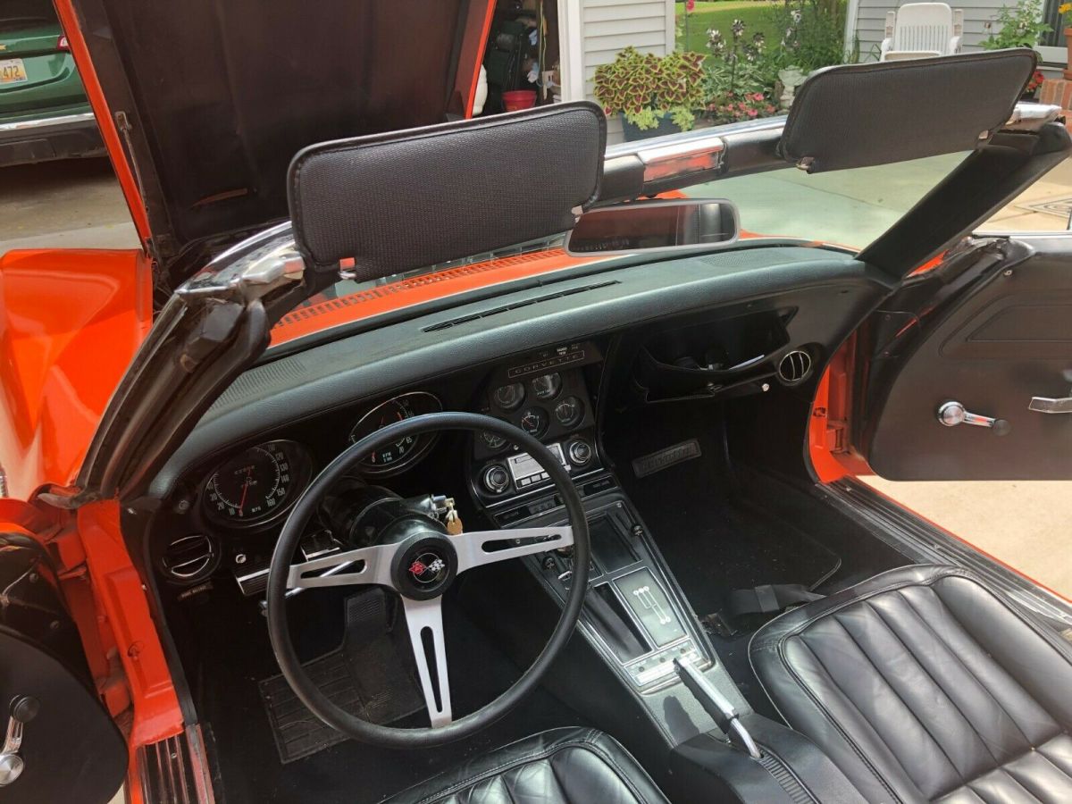 1970 Orange Chevrolet Corvette Convertible