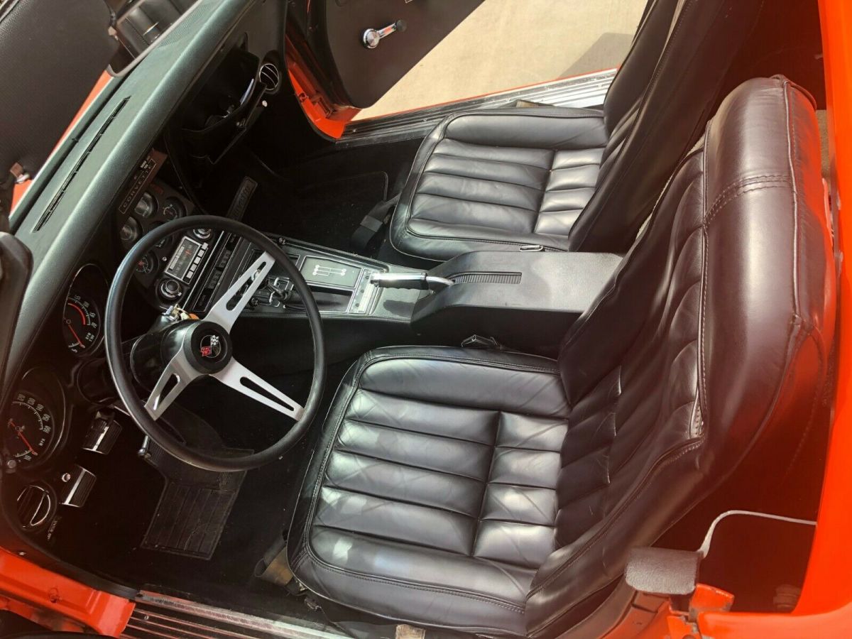 1970 Orange Chevrolet Corvette Convertible