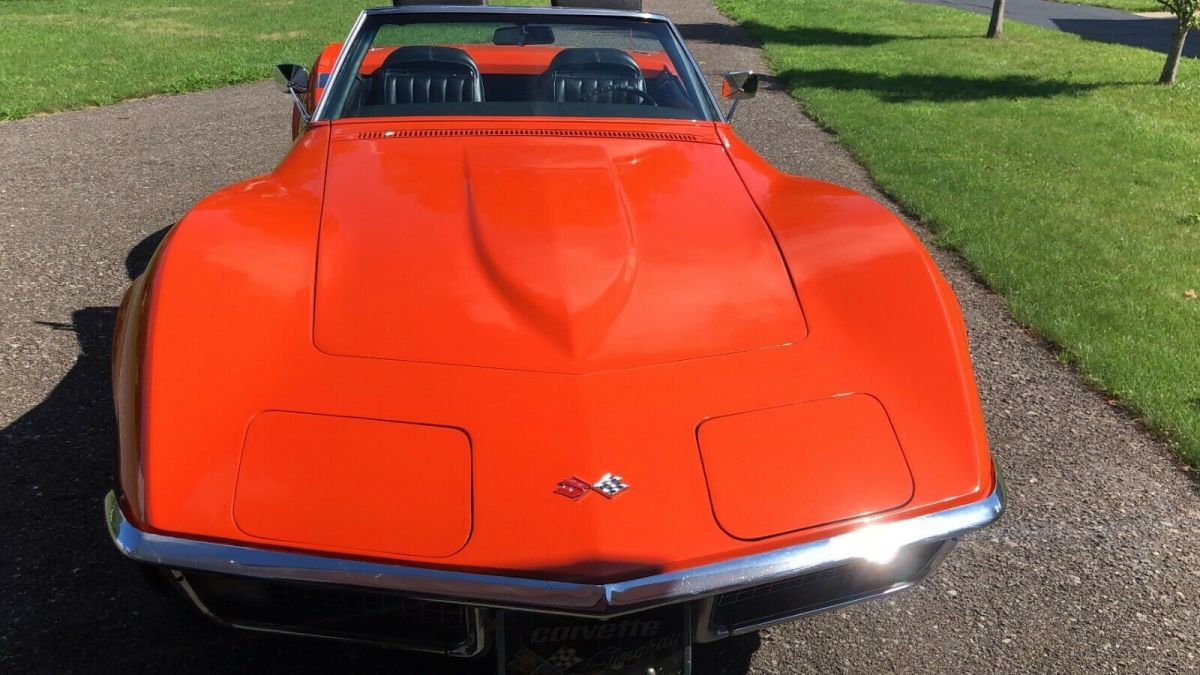 1970 Orange Chevrolet Corvette Convertible