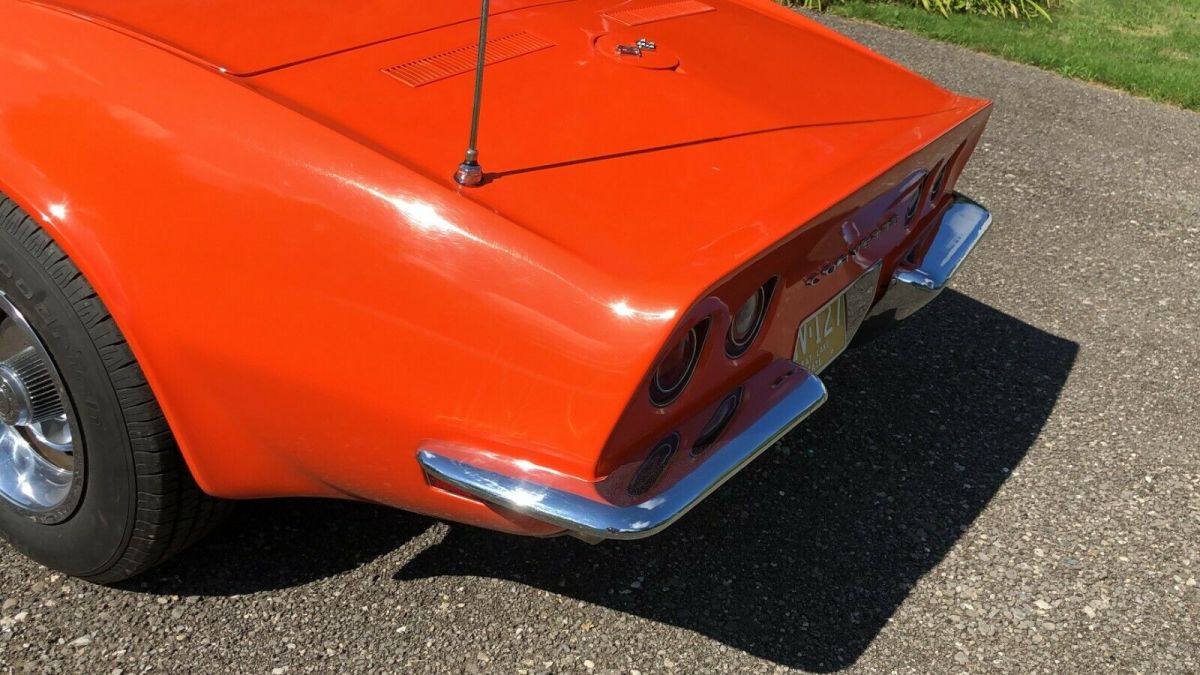1970 Orange Chevrolet Corvette Convertible