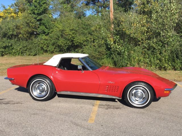 1970 Red Chevrolet Corvette Convertible