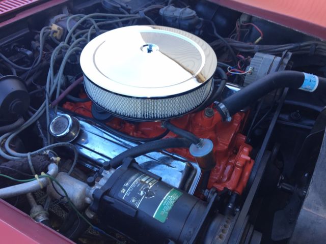 1970 Red Chevrolet Corvette Convertible