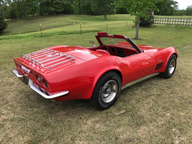 1970 Red Chevrolet Corvette Convertible