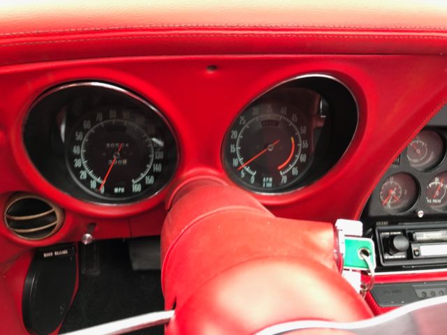 1970 Red Chevrolet Corvette Convertible