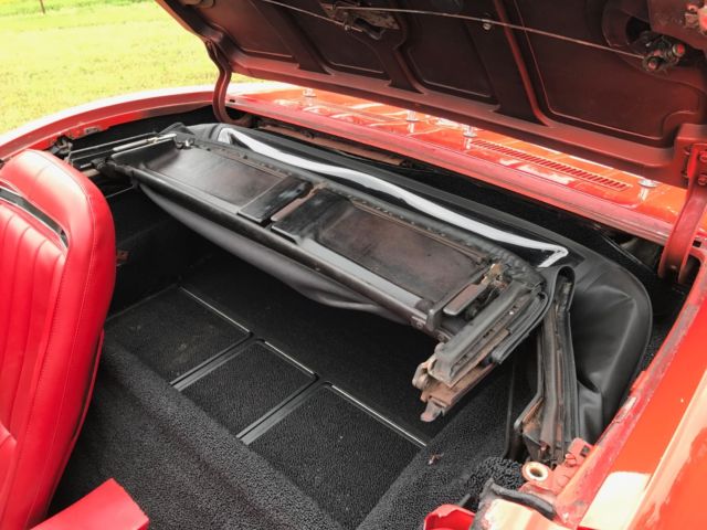 1970 Red Chevrolet Corvette Convertible