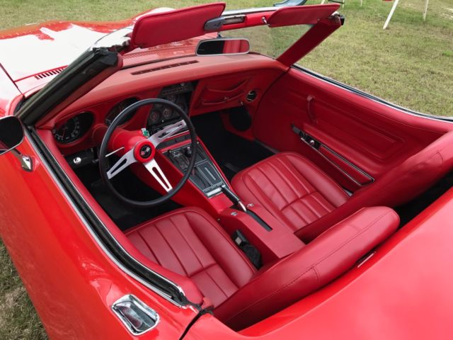 1970 Red Chevrolet Corvette Convertible