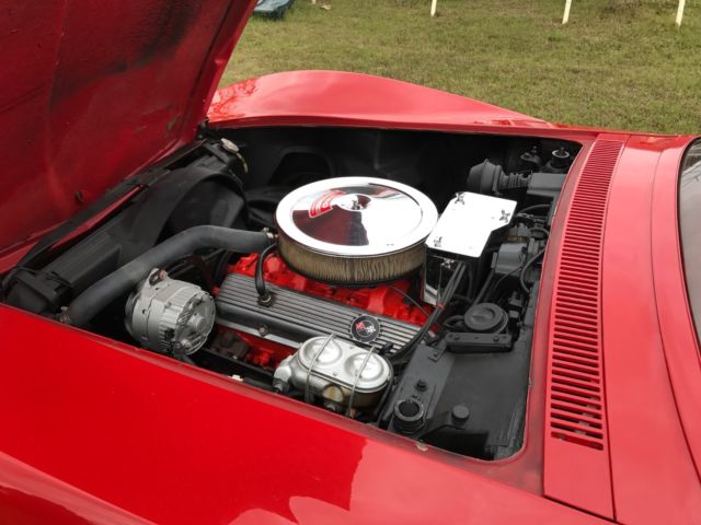 1970 Red Chevrolet Corvette Convertible