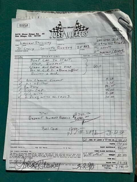 1970 Burgundy Chevrolet Corvette