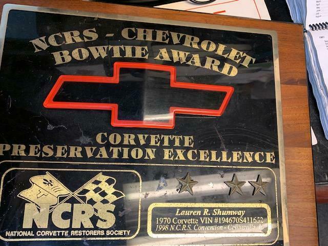 1970 Burgundy Chevrolet Corvette