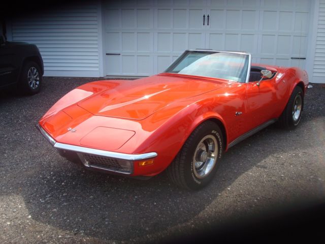 1970 Red Chevrolet Corvette Convertible